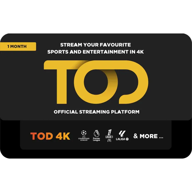 اشتراك تود TOD 4K شهر