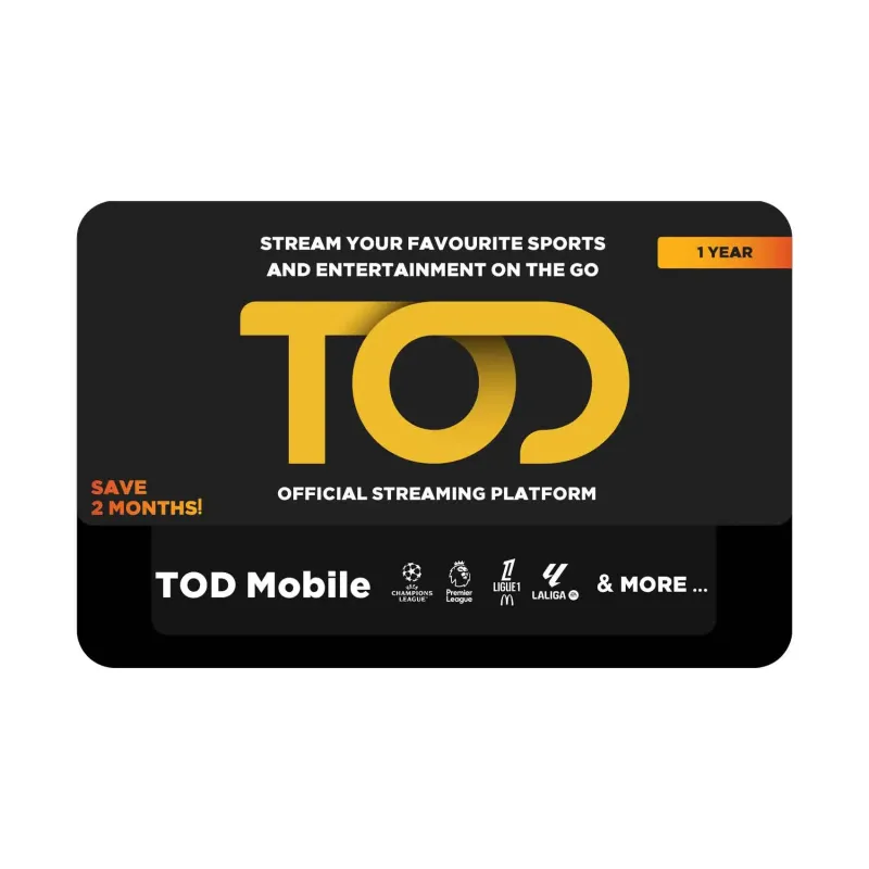 اشتراك تود TOD موبايل سنة